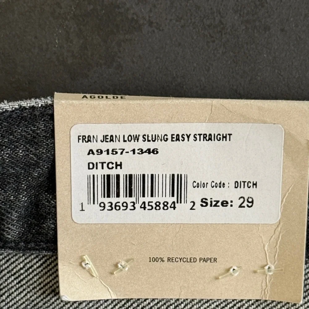 Agolde Women's Fran Charcoal Straight Leg Jeans - Picture 2 of 9